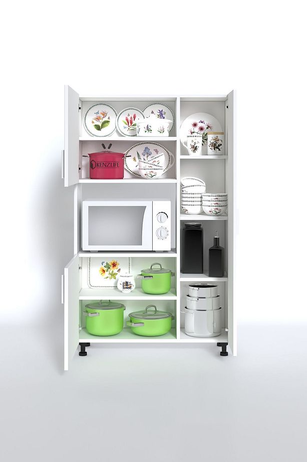 Mini Fırın Dolabı Alpkuntsol Byz 148*90*30 Ayaklı Mikroalga Midi Fırın Mutfak - 2