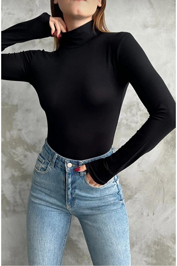 Women's Long Sleeve Half Fisherman Lycra Combed Cotton Badi