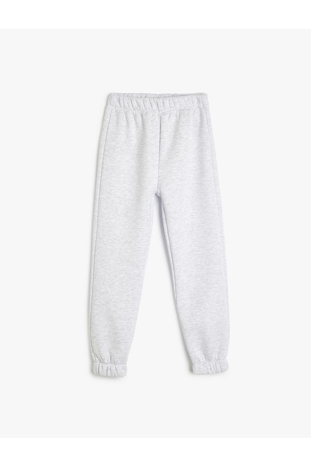 Beli Lastikli Şardonlu Basic Jogger Eşofman Altı - 1