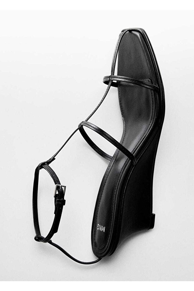 Deri bantlı sandalet - 4