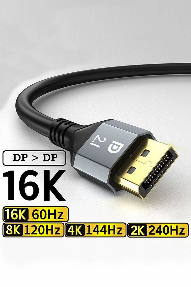 16k Displayport Dp Görüntü Aktarım Kablosu 3 Metre Bilgisayar Laptop Projektör Uyumlu V 2.1 - 2