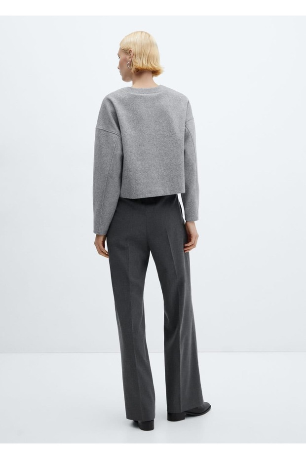 Elastik belli wideleg pantolon - 4