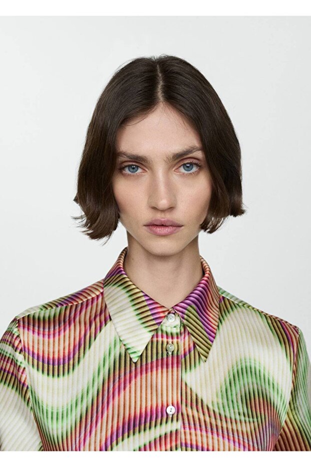 Gemustertes Satinhemd - 6