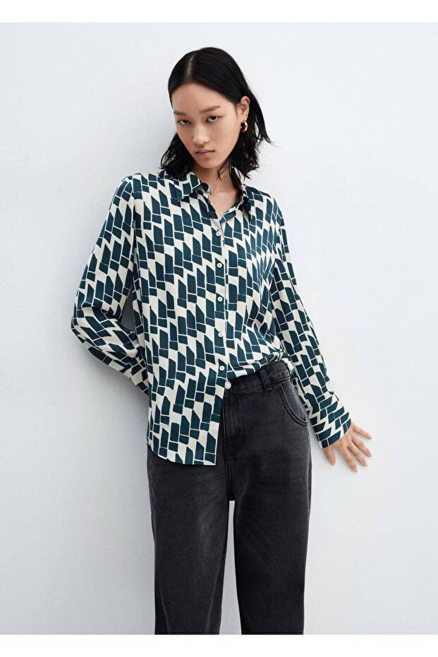 Saten dökümlü gömlek - 6