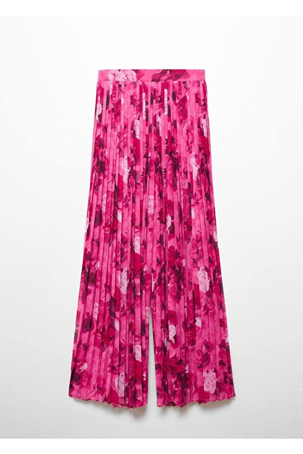 Pilili çiçekli pantolon - 3