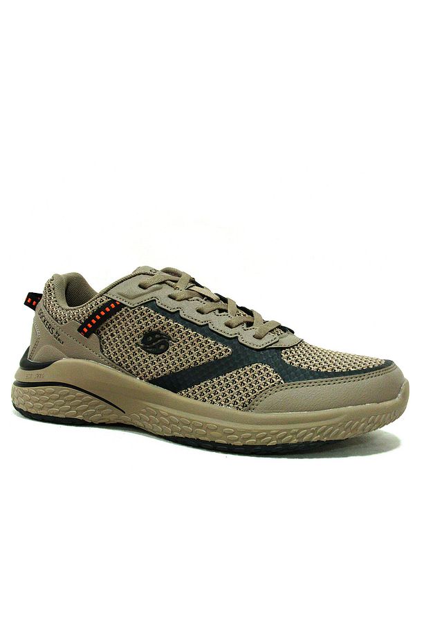 Camel Bej Kahve Bağcıklı Sneakers Spor Ayakkabı - 1