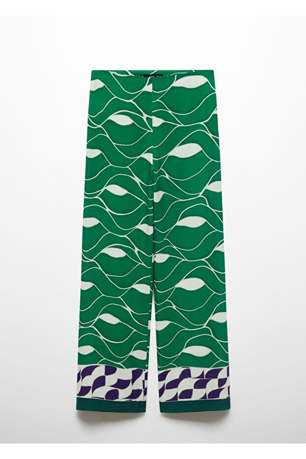 Gemusterte Hose mit geradem Schnitt - 3