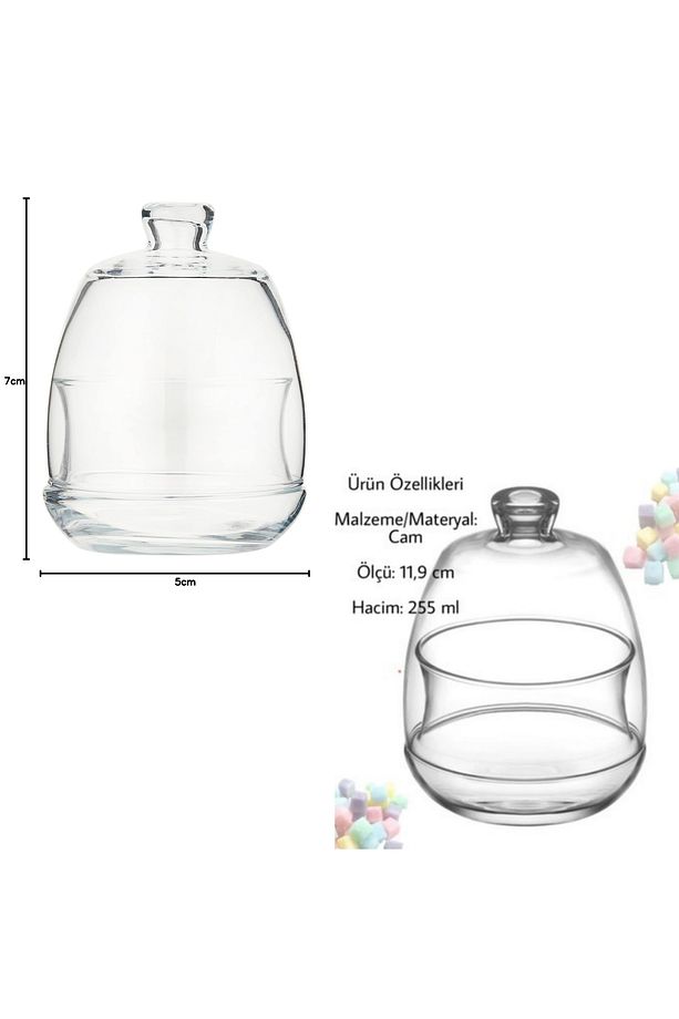 Altın Bitkisel Çini Desenli Model 1 Adet Şekerlik Lokumluk Set Metal Kaşık Hediyeli - 5