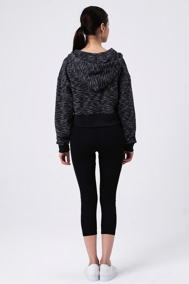 Kapüşonlu Crop Hırka (B21-36300) - 5