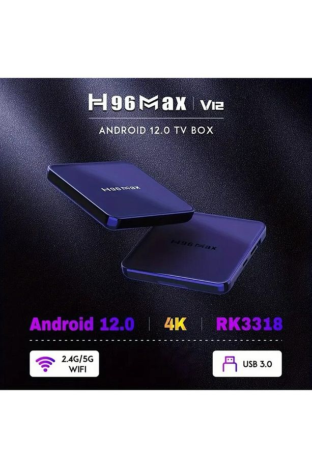 H96 Max V12 16 Gb Androıd Tv Box H96 Max 4k Androıd12 H96 16 - 6