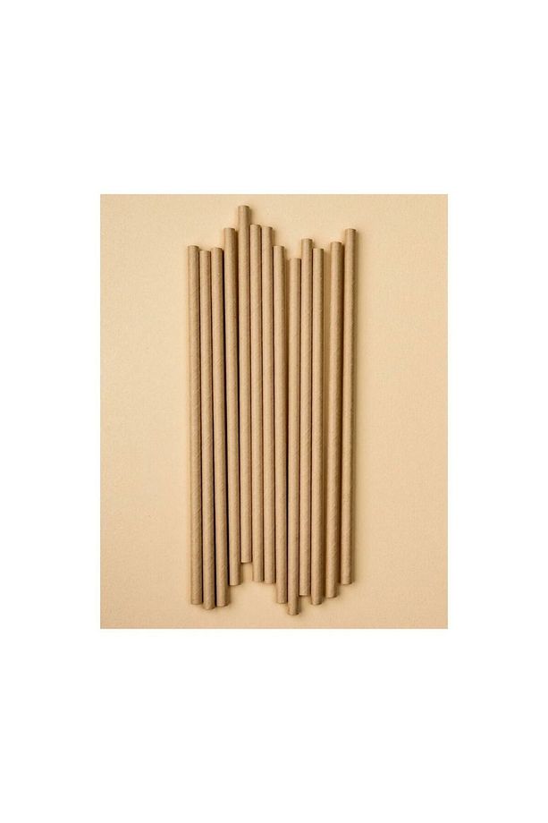 Kraft Kağıt Pipet 19,5 Cm 25 Adet - 2