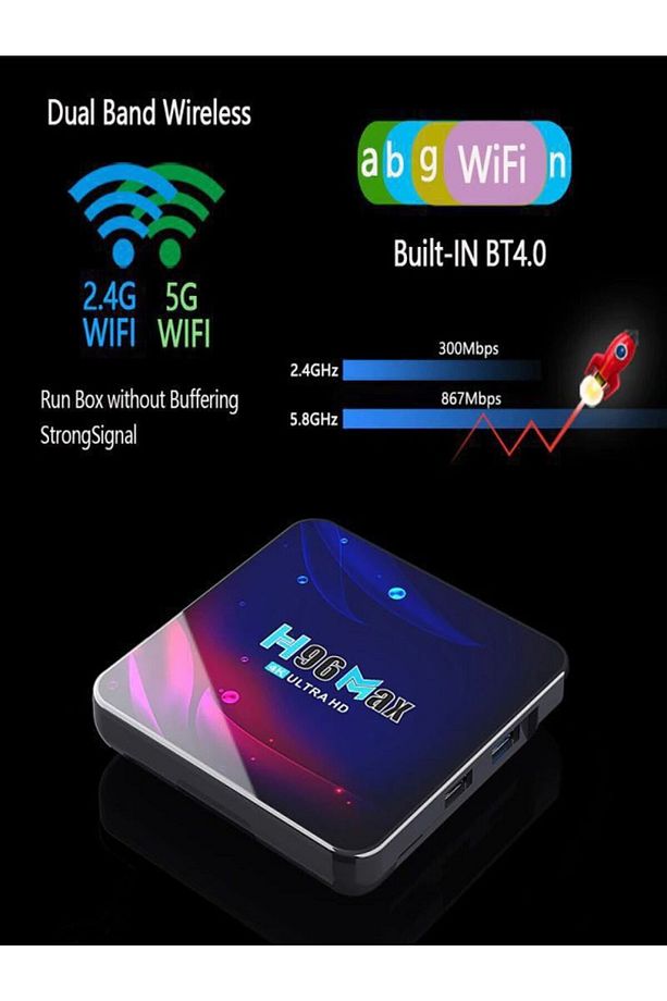 H96 Max V12 16 Gb Androıd Tv Box H96 Max 4k Androıd12 H96 16 - 4