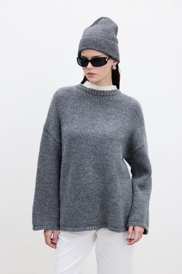 OVERSIZE KAZAK ANTRASİT - 1
