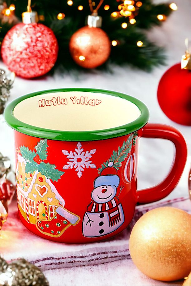 Emaye Kupa Bardak Camp Kamp Mug Fincan Kahve 380 Ml - 2