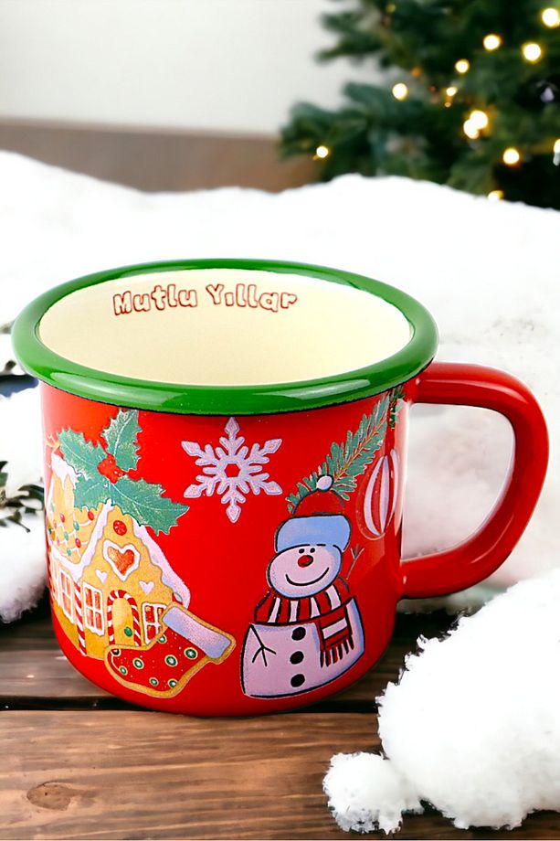 Emaye Kupa Bardak Camp Kamp Mug Fincan Kahve 380 Ml - 7