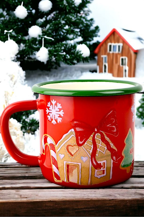 Emaye Kupa Bardak Camp Kamp Mug Fincan Kahve 380 Ml - 4