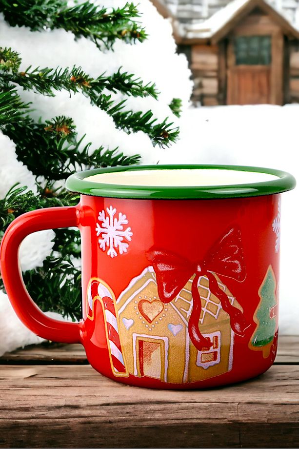 Emaye Kupa Bardak Camp Kamp Mug Fincan Kahve 380 Ml - 3