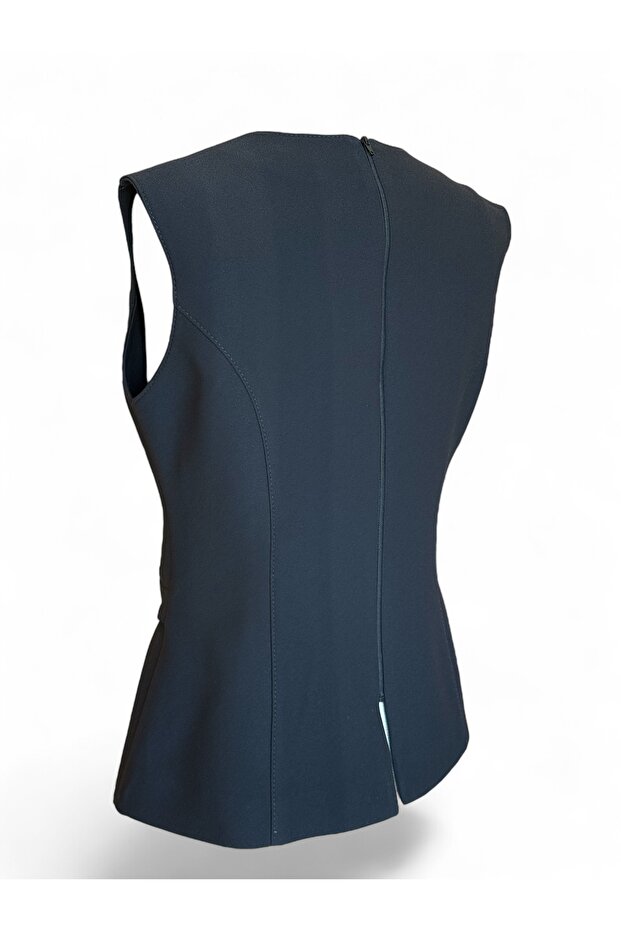 Tokalı krep yelek - 3