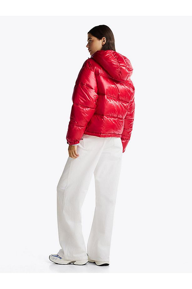 TJW SHINY HOOD BADGE PUFFER EXT - 4