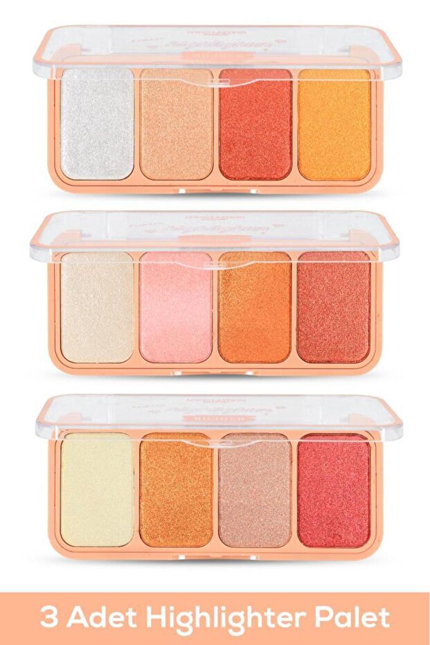 3'lü Highlighter Paleti