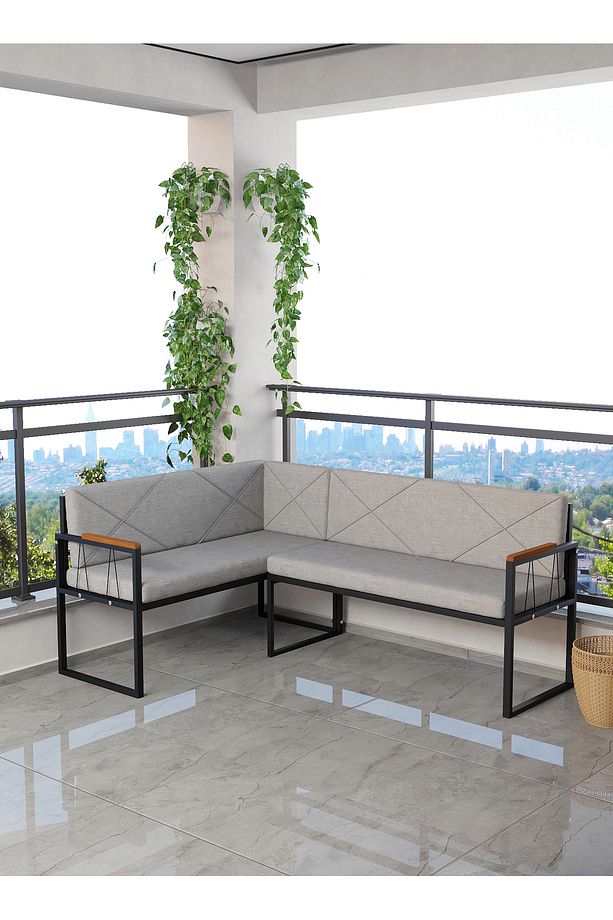 Src , Köşe Takımı, Mutfak, Balkon Köşe Takımı, - Açık Gri - 1