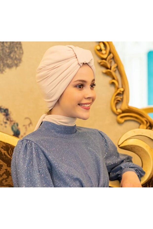 بونيه رملي بيج - تصميم حشو برباط - 3