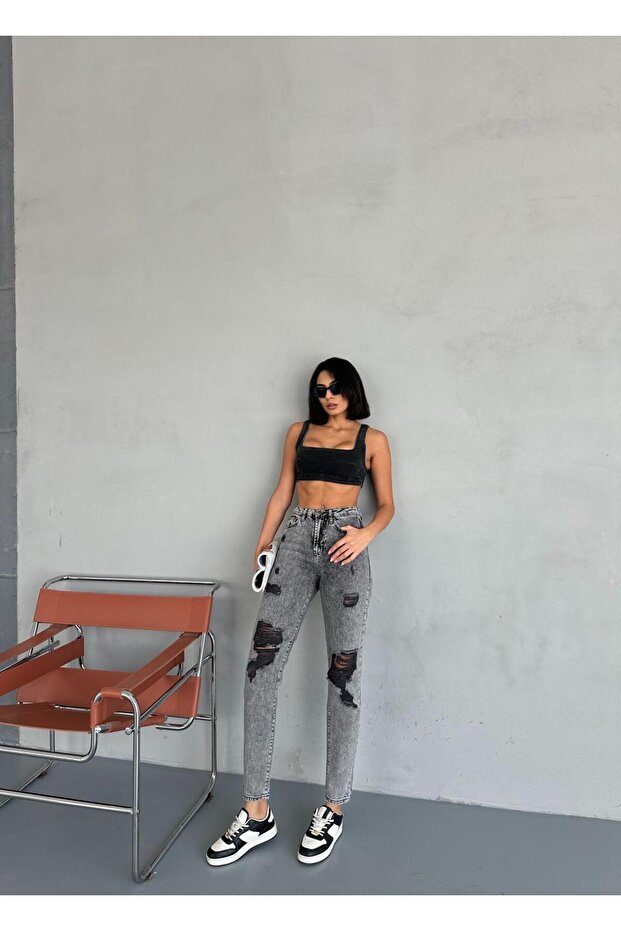 LAZERLİ MOM JEAN - 7