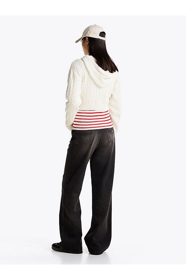 TJW BADGE CABL HOOD CARDIGAN EXT - 5