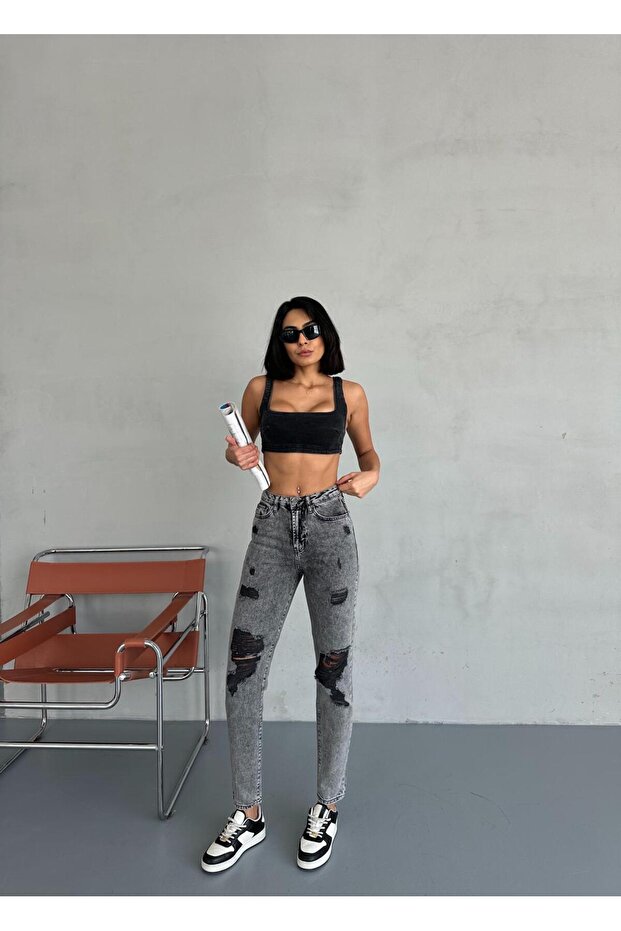 LAZERLİ MOM JEAN - 3