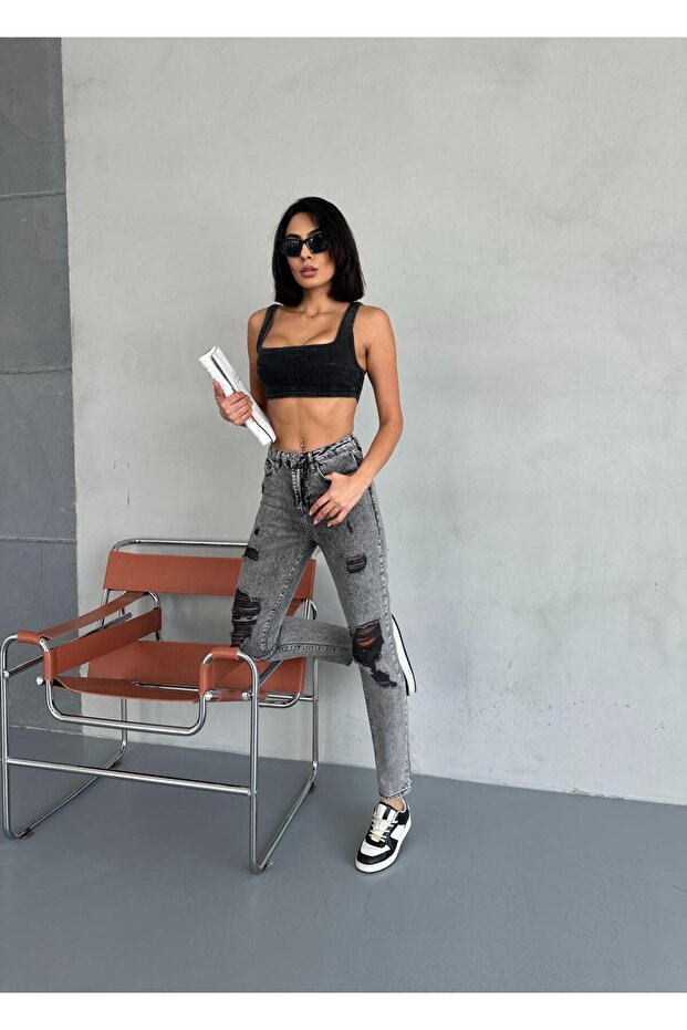 LAZERLİ MOM JEAN - 4