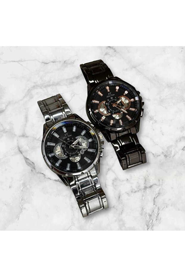 ÇELİK ERKEK KOL SAATİ - 8