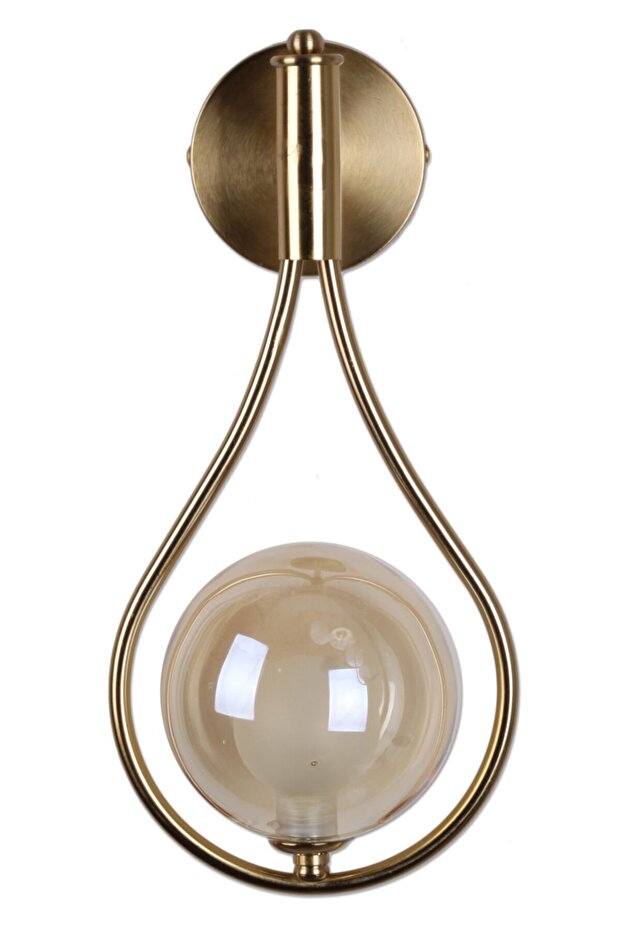 Bubble Lamp Damla Model Bal Renk Kaplamalı Camlı Aplik (ampul Dahil) - 2