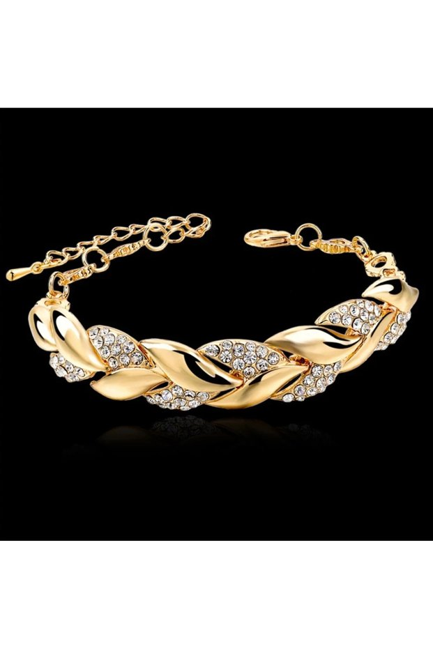 Gold Color Design with Crystal Stones Special Day Gift Design Mermaid Bracelet