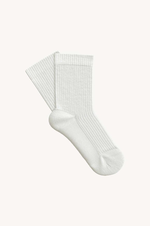 Basic Towel Socks - White