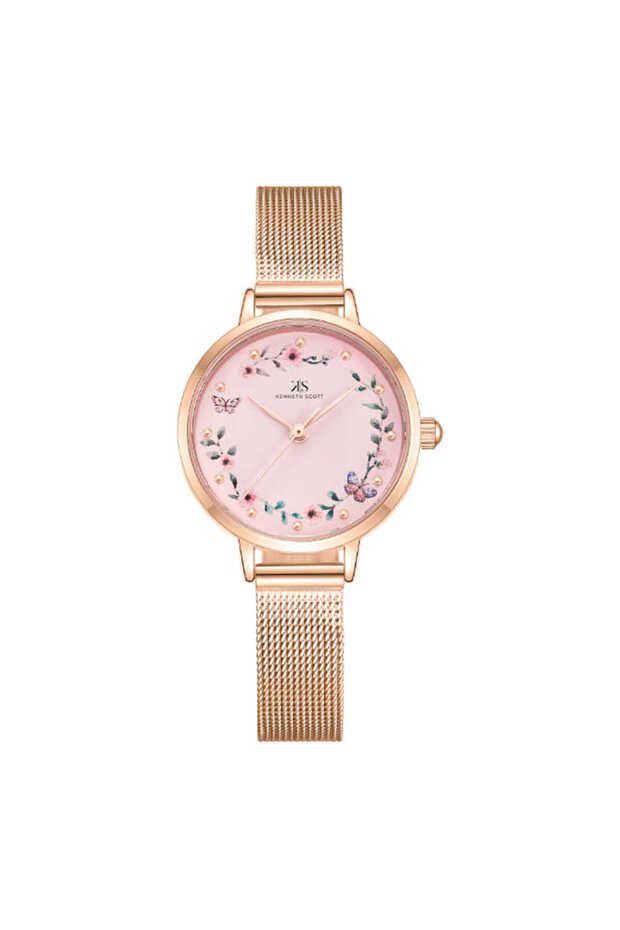 Women's Analog Pink Dial Watch - K23512-RMKP