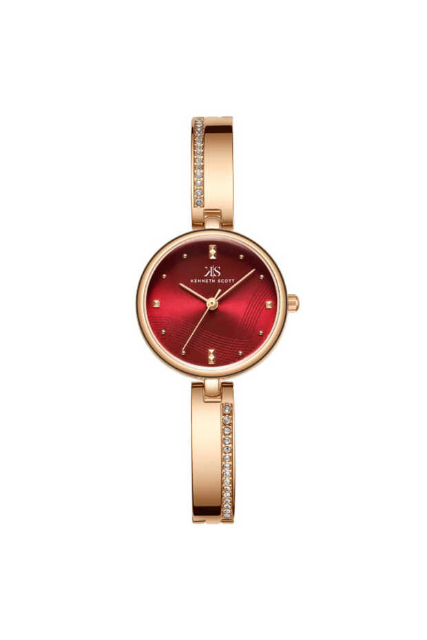 Women's Analog Red Dial Watch - K23506-RBKR