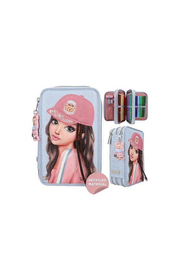 Topmodel Triple Pencil Case With Application Team Teddy - 1