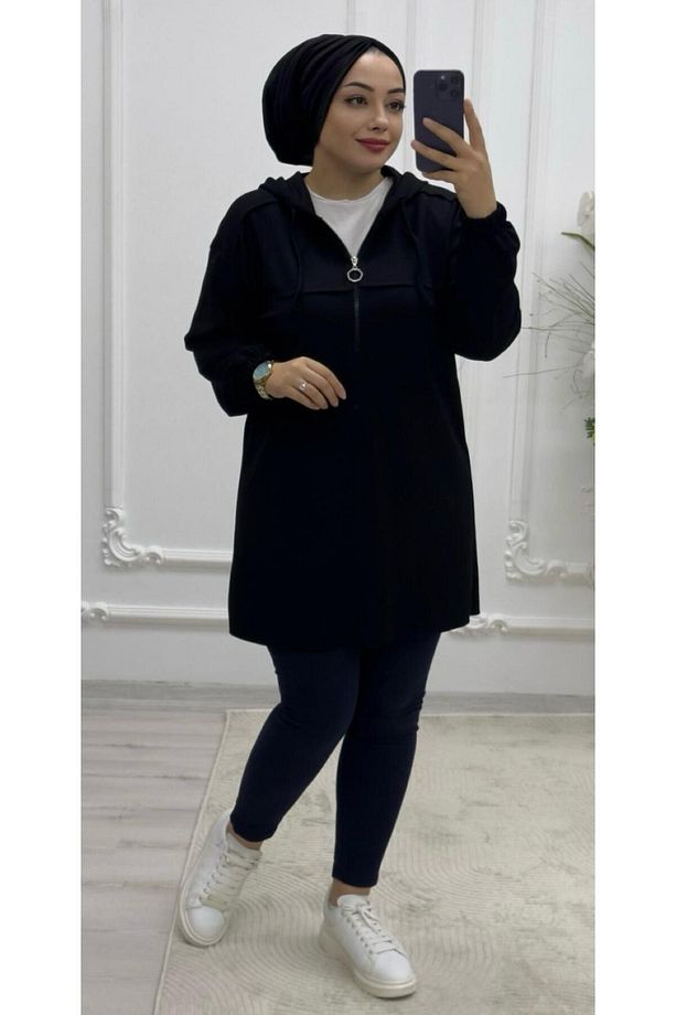 Fermuarli Kadin Tuni̇k - 2