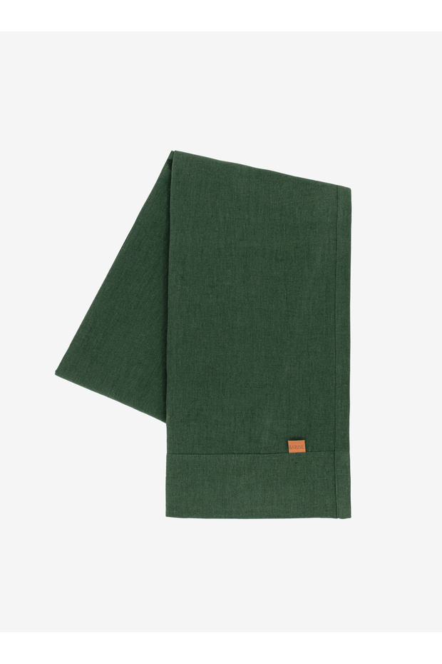 Linen Runner Koyu Yeşil 45x160 - 2