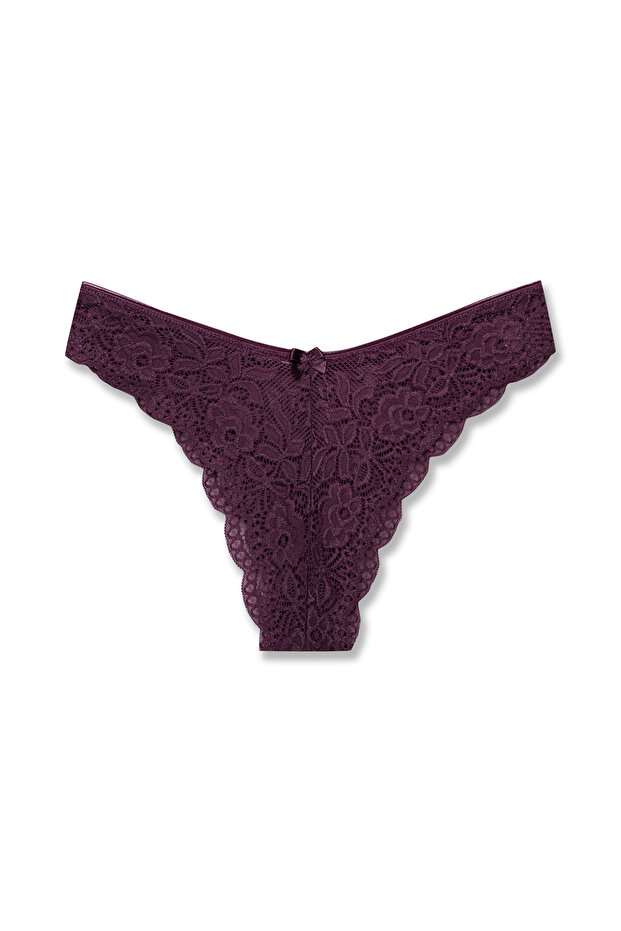 5'li Dantelli Slip Külot - 4
