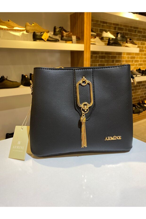 Armine Women's Black Use Stylish Hand and Shoulder Bag