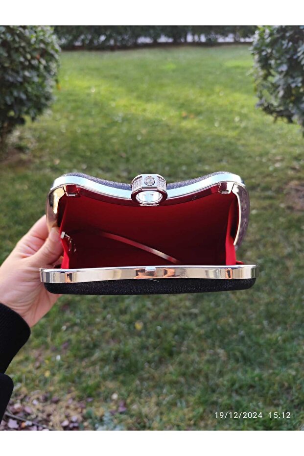 حقيبة فستان سهرة موديل جديد باللون الأسود - 5