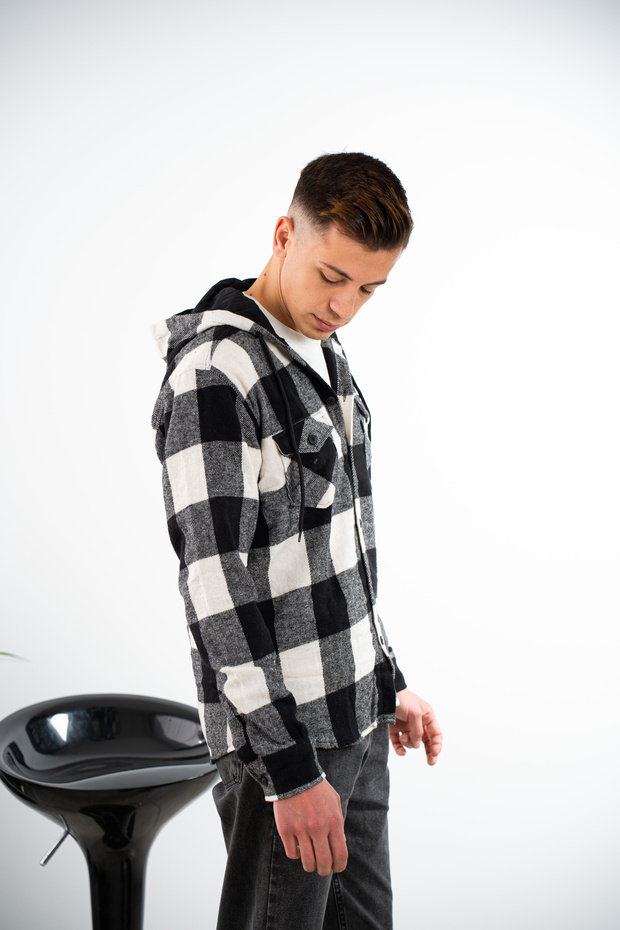 Kapüşonlu Oduncu Gömlek - 2