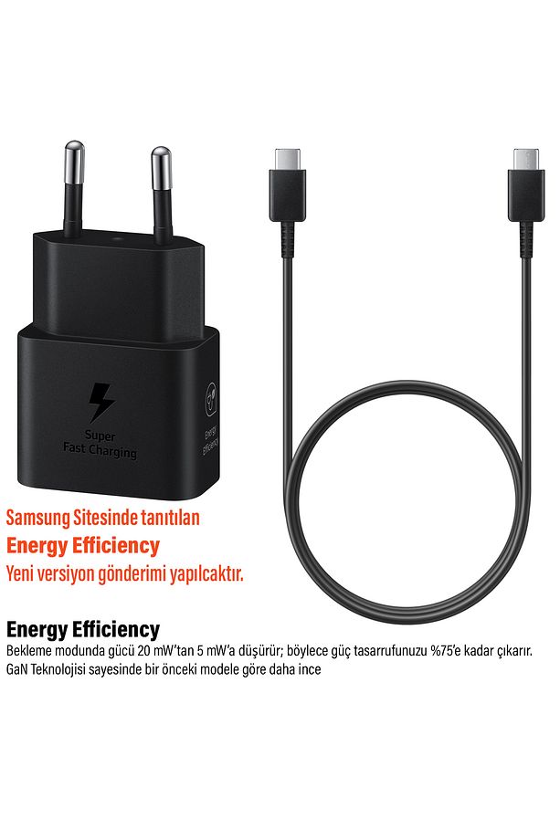 Şarj Aleti ve TYPE C Kablosu 25W Süper Hızlı Type-C Şarj Adaptörü ve Kablo T2510 DA705 - 2