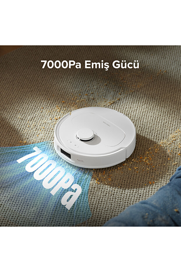 Qrevo S Çöp İstasyonlu Beyaz Akıllı Robot Süpürge - 6