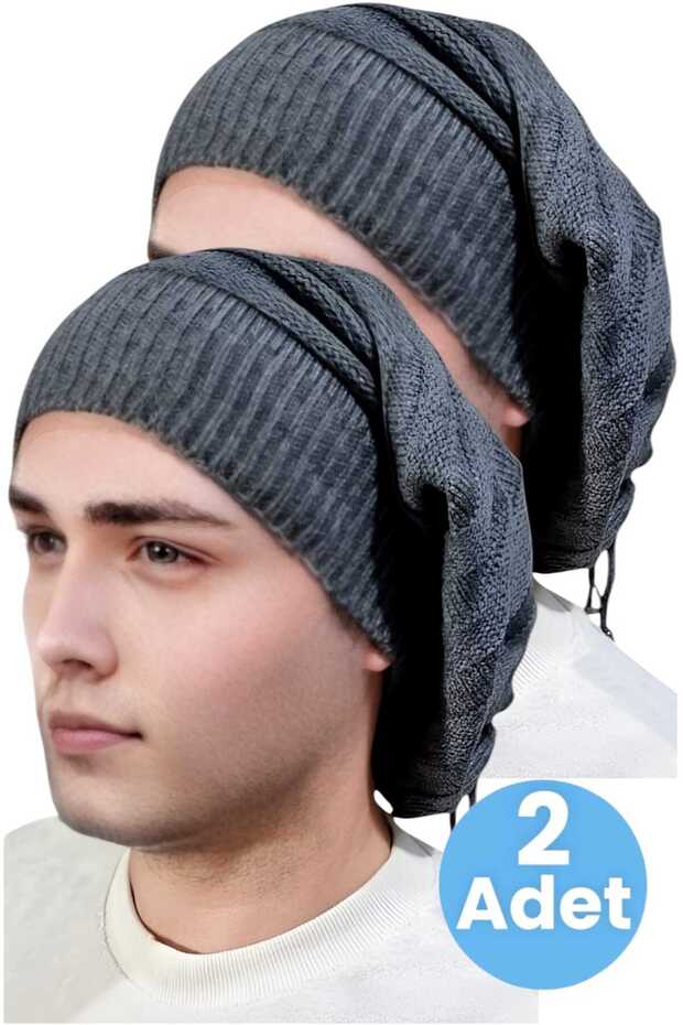 2-Piece Men's Winter Knitwear Knitted Beanie and Neck Collar