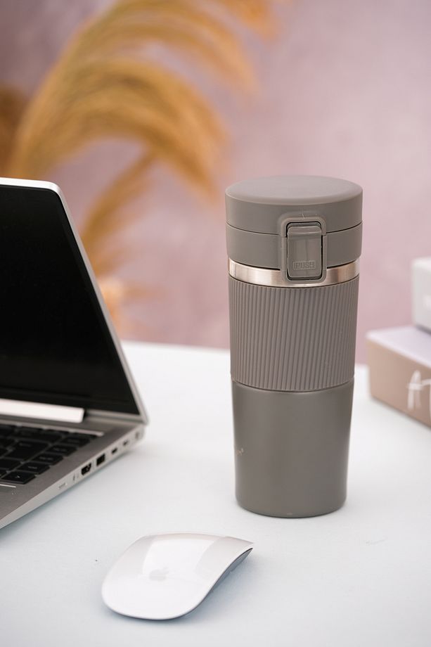 Termos Mug 400 ml Filtre Kapak Paslanmaz Çelik - 4