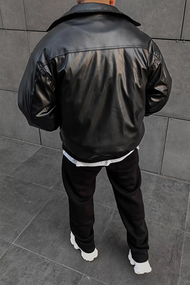 سترة معطف سميك للرجال من New Oversize Bomber - 4