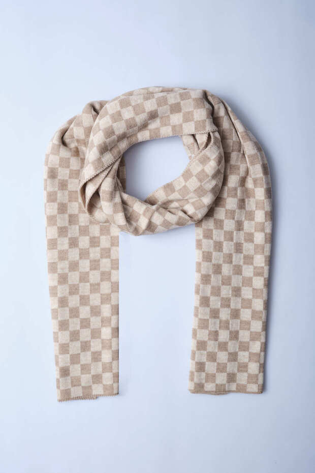 وشاح تريكو منقوش متقلب - 4