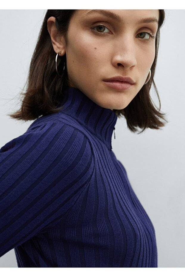 Fermuarlı kısa hırka - 6